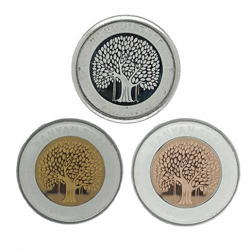 FROSTED BANYAN TREE SILVER COIN
